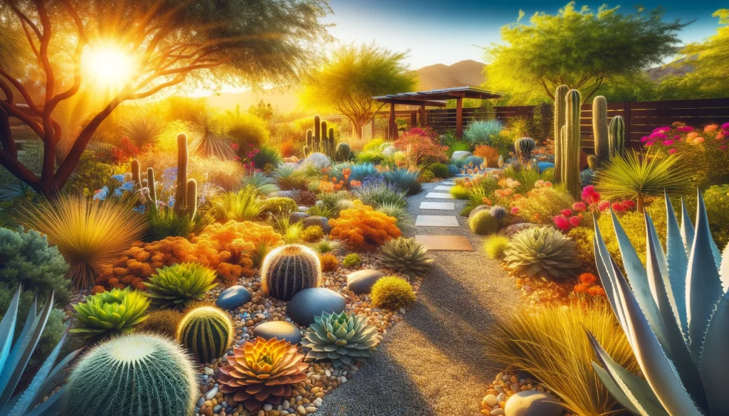 Sân vườn Xeriscape là một phương pháp thiết kế cảnh quan